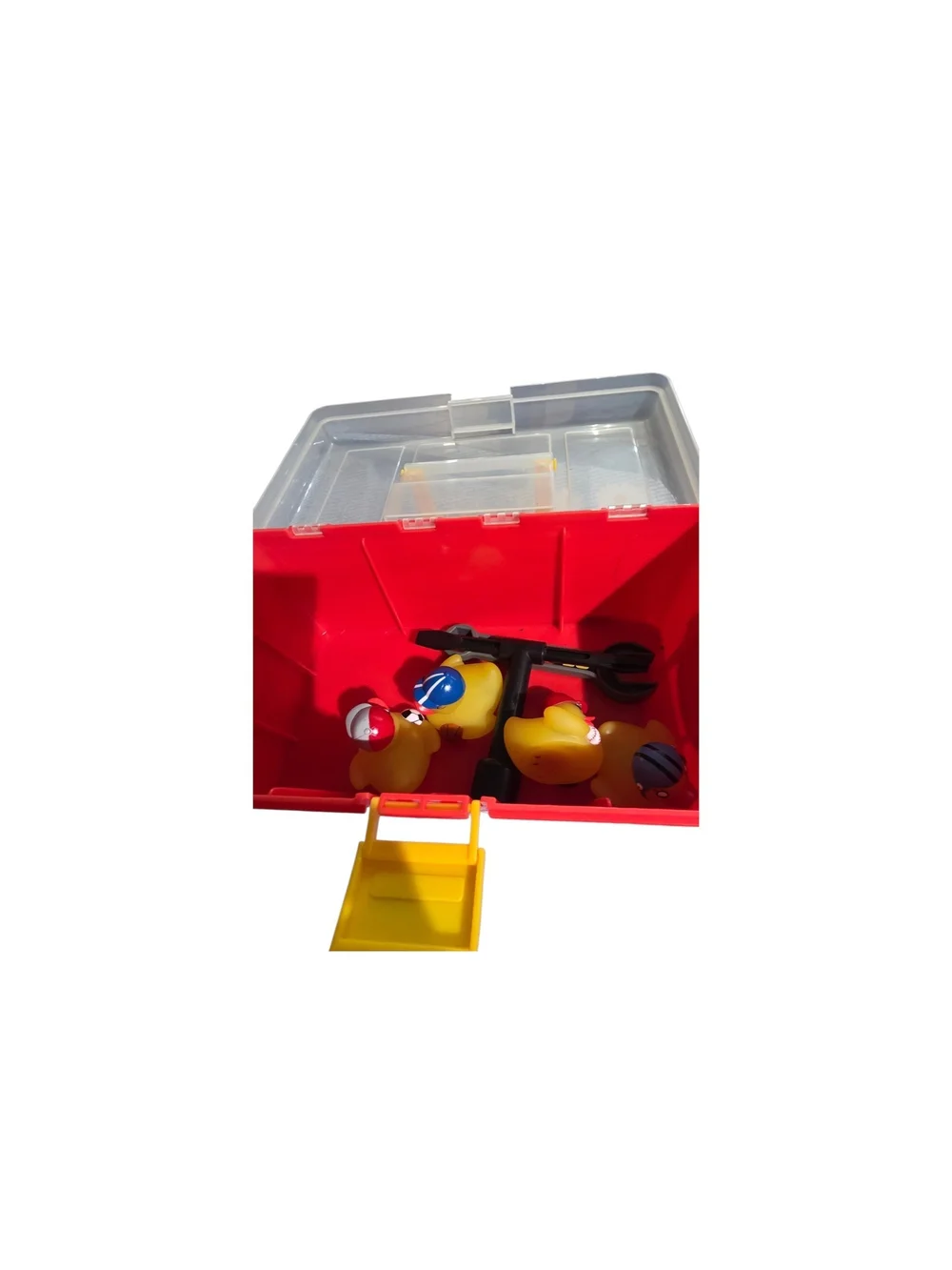Disney Pixar Cars Red Kids Storage Box with Clear Lid